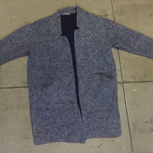 Long soft structured sweater